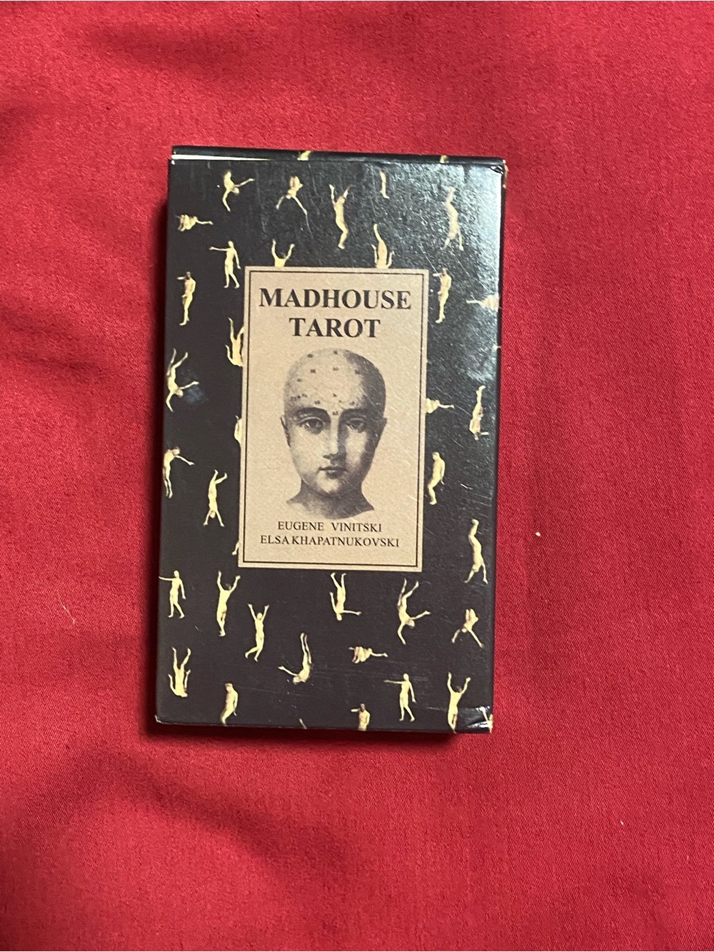 Madhouse Tarot Deck - Black & Beige Illustrated Box